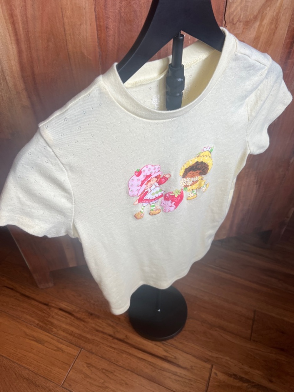 Cream Strawberry Patch Graphic Tee